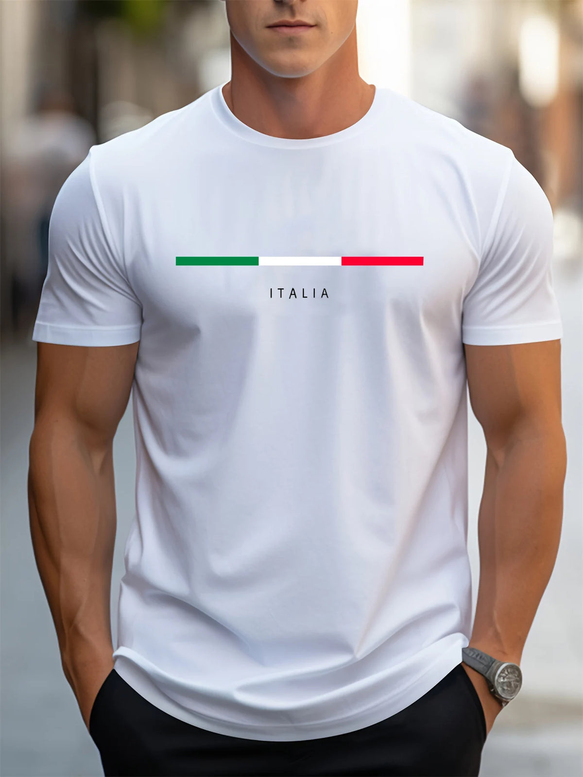 Camiseta Masculina 100% Algodão Italiana Casual Premium - BOLDMAN