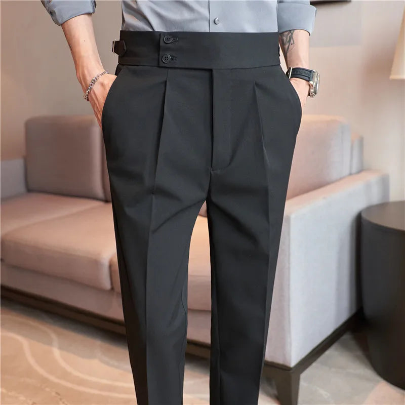 Calça Social Masculina Slim Cintura Alta BOLDMAN