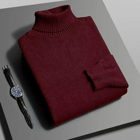 Suéter Masculino Gola Alta Slim – Malha Anti-Pilling - BOLDMAN