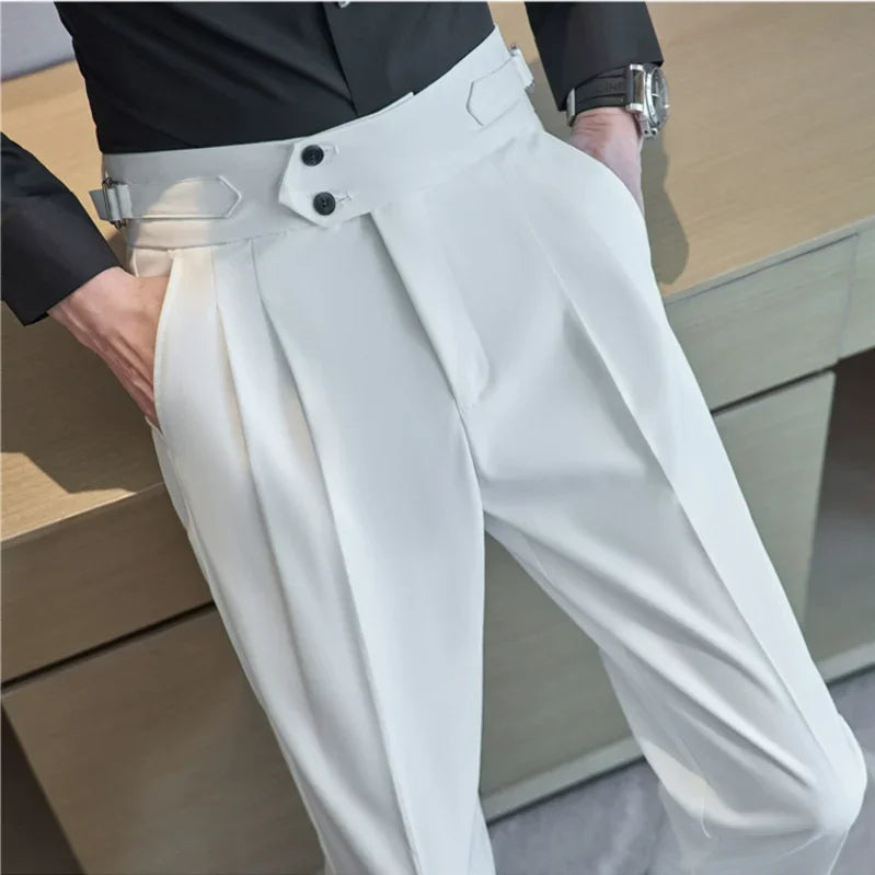 Calça Social Masculina Slim Cintura Alta BOLDMAN
