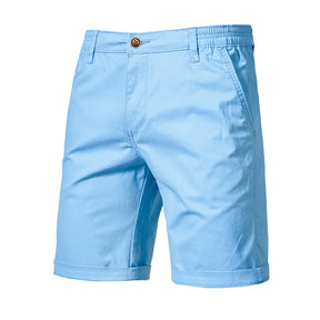 Bermuda Masculina de Sarja | Bolsa Faca Azul-Marinho | Bold Man™