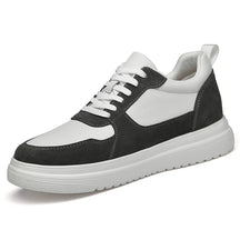 Sneaker Masculino Elevação em Couro Legítimo Cinza Fashion | Aumento Discreto | Bold Man™