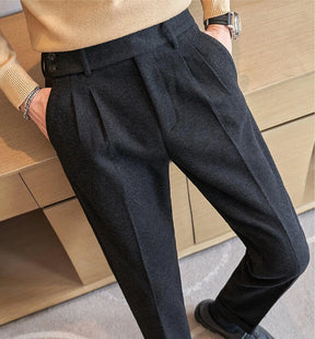 Calça de Terno Masculina de Lã Outono/Inverno – BOLDMAN