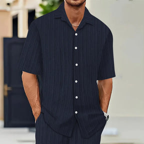 Camisa Masculina Luxo Manga Curta | Algodão Egípcio | BOLDMAN