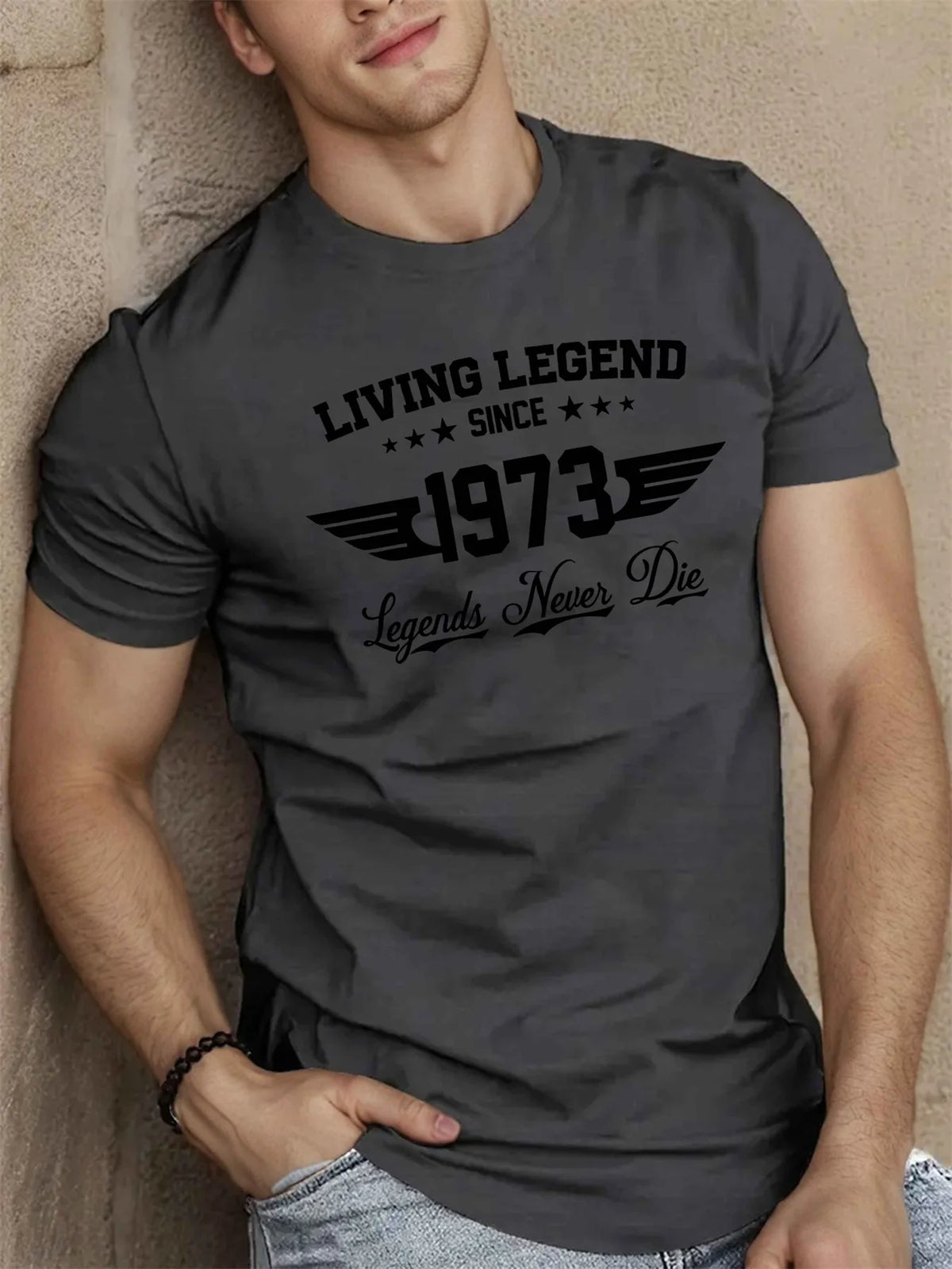 Camiseta Masculina Verão 100% Algodão Plus Size Estampada 1973 - BOLDMAN