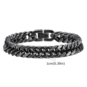 Pulseira Masculina em Aço Inoxidável Retrô - BOLDMAN