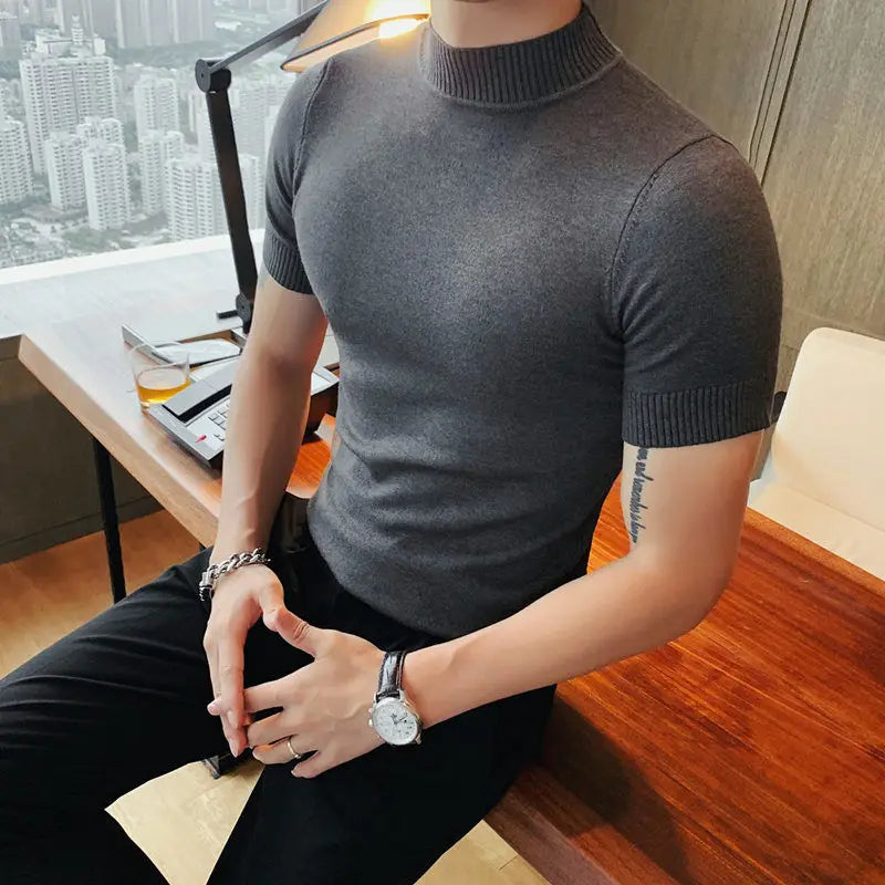 Camiseta de Malha Masculina Slim Fit – BOLDMAN