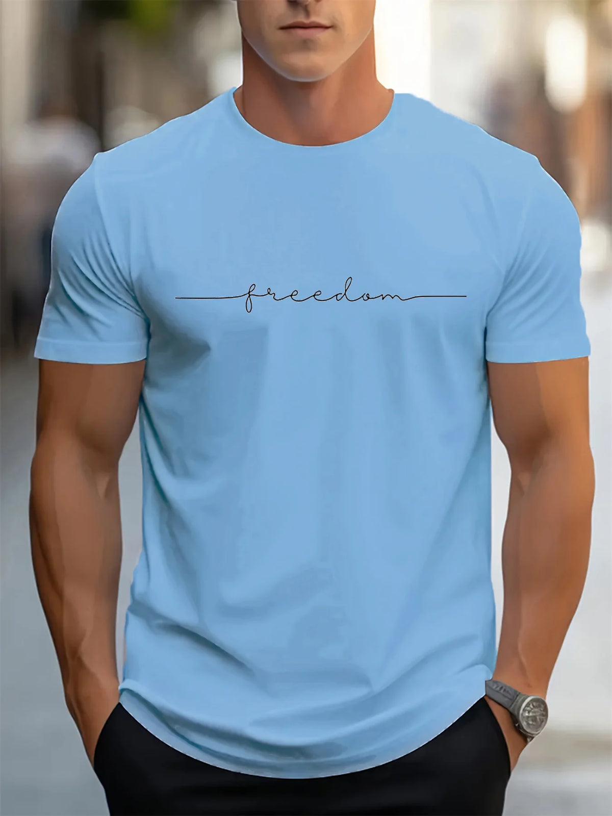 Camiseta Masculina 100% Algodão Casual Plus Size Premium - BOLDMAN