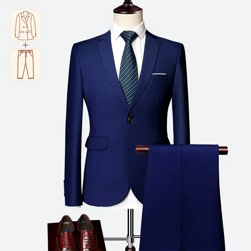 Costume Masculino Azul Escuro Super Slim em Poliviscose | BOLDMAN