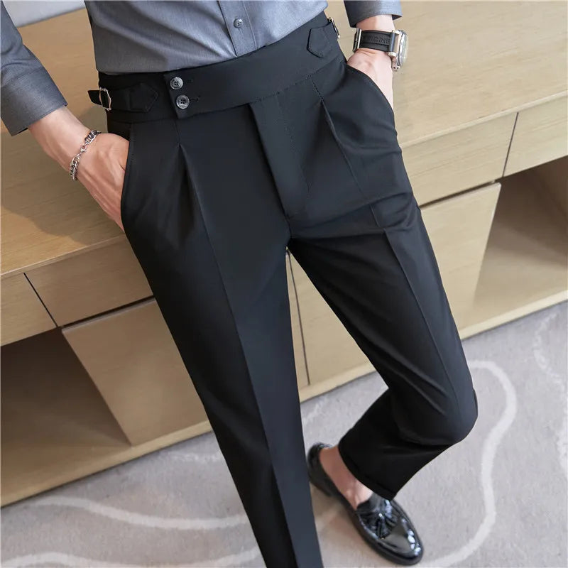 Calça Social Masculina Slim Cintura Alta BOLDMAN