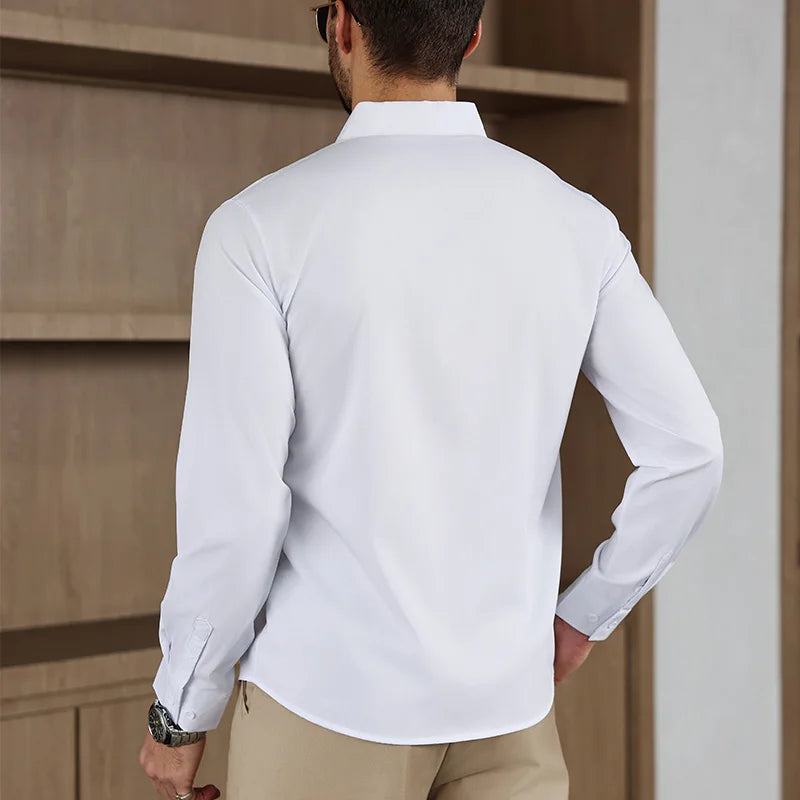Camisa Social Masculina Branca em Algodão Egípcio Premium | BOLDMAN