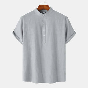 Camisa Manga Curta Masculina em Linho Puro Premium - BOLDMAN