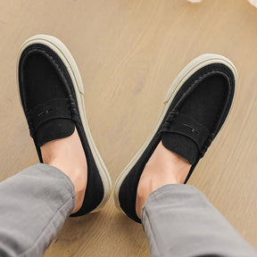 Slip On Driver Shoe Artesanal Preto | Feito à Mão em Couro Full-Grain | BOLDMAN
