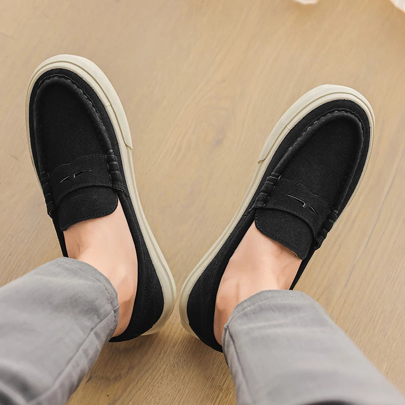 Slip On Driver Shoe Artesanal Preto | Feito à Mão em Couro Full-Grain | BOLDMAN