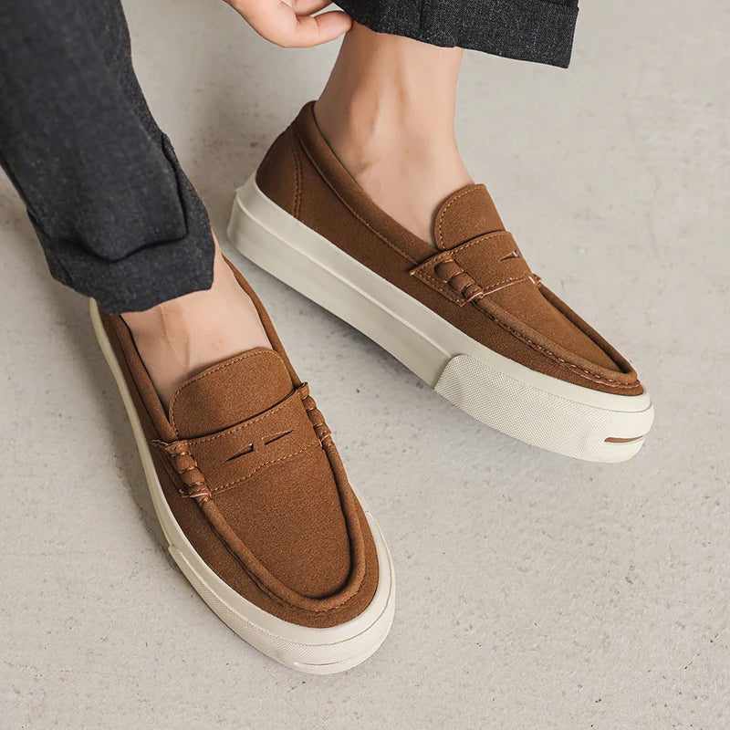 Slip On Driver Shoe Artesanal Marrom | Feito à Mão em Couro Full-Grain | BOLDMAN