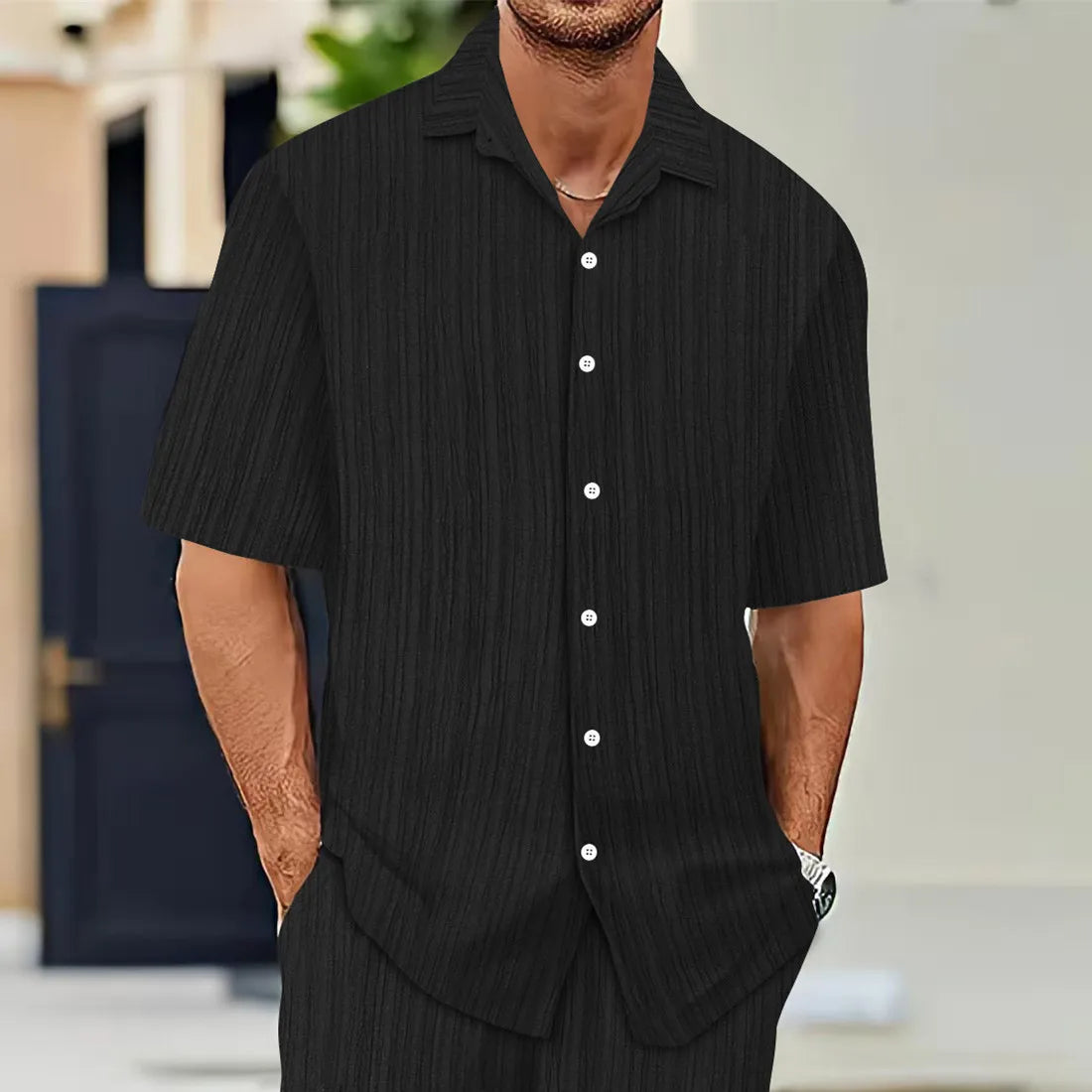 Camisa Masculina Luxo Manga Curta | Algodão Egípcio | BOLDMAN