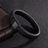Bracelete Adventure Premium | Couro Encerado e Hardware Nobre | BOLDMAN