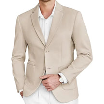 Blazer Masculino Bege de Tweed Slim Fit Premium em Alfaiataria Italiana | BOLDMAN