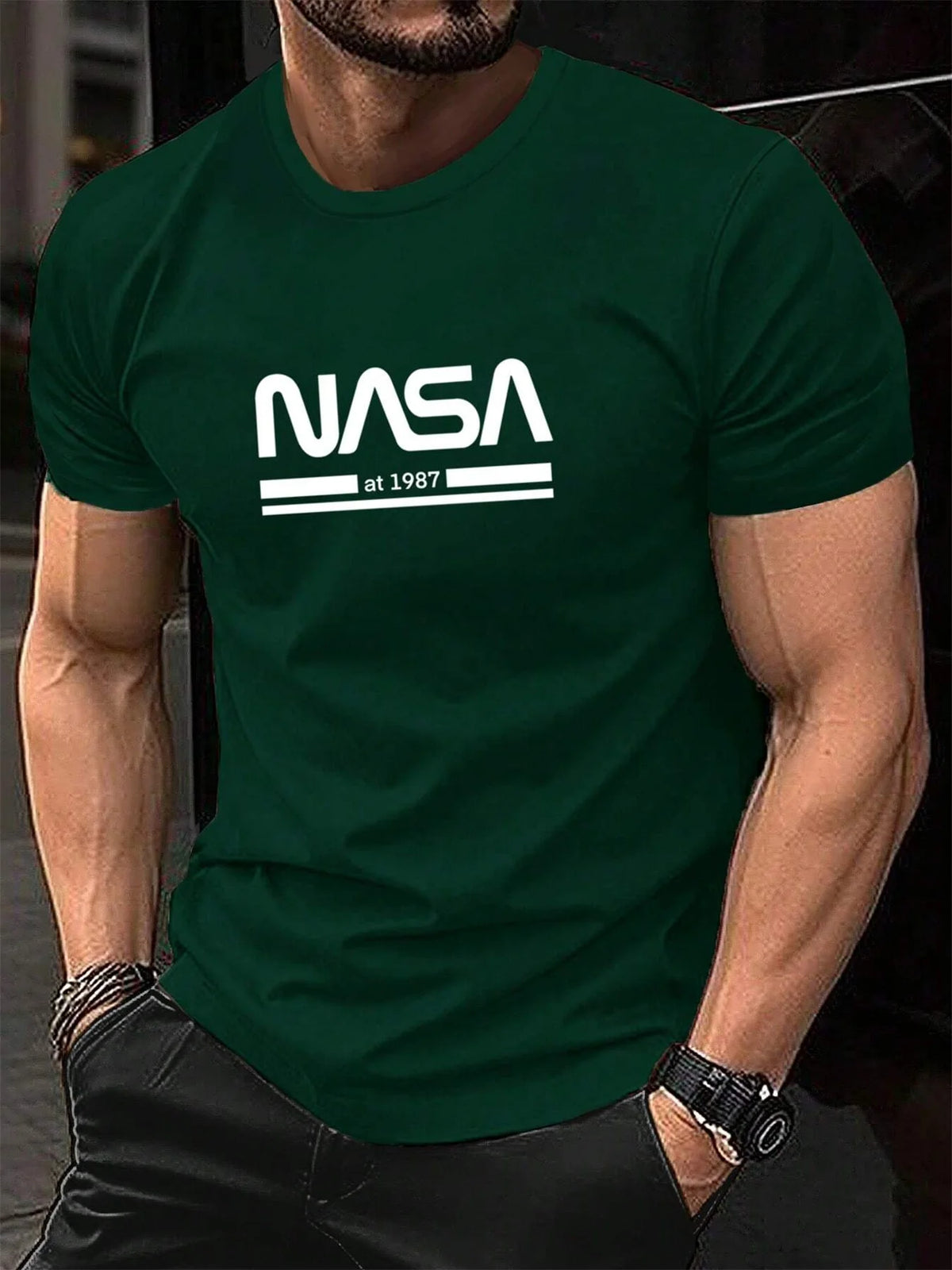 Camiseta Masculina Nasa 100% Algodão - BOLDMAN
