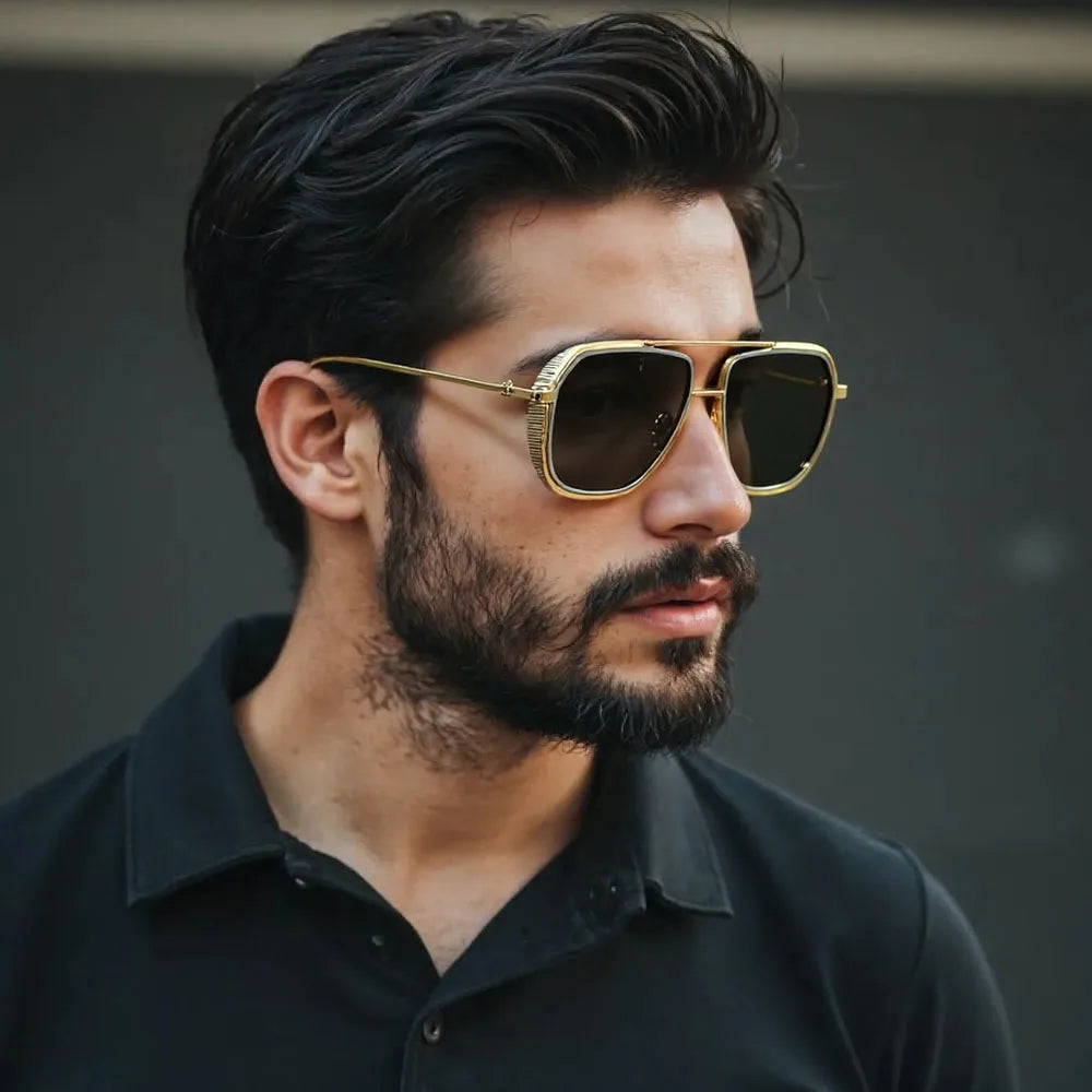 Óculos de Sol Masculino Vintage | Proteção UV e Estilo Retrô | BOLDMAN