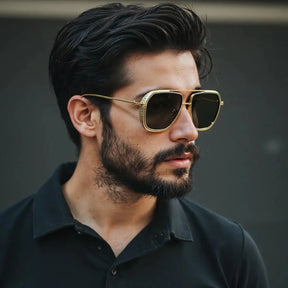 Óculos de Sol Masculino Vintage | Proteção UV e Estilo Retrô | BOLDMAN
