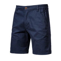Bermuda Masculina de Sarja | Bolsa Faca Azul-Marinho | Bold Man™