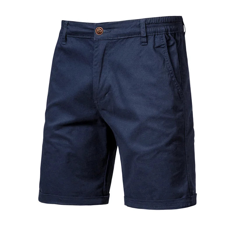 Bermuda Masculina de Sarja | Bolsa Faca Azul-Marinho | Bold Man™