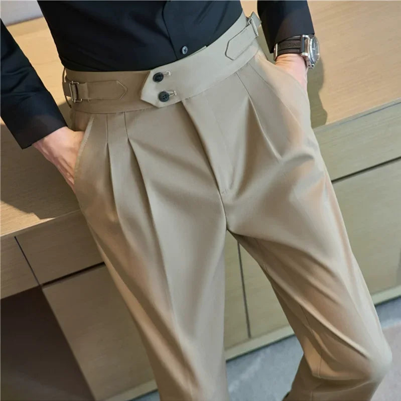 Calça Social Masculina Slim Cintura Alta BOLDMAN