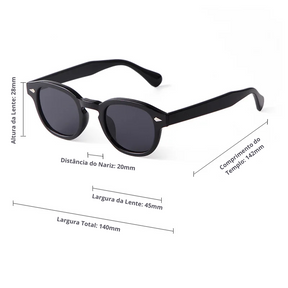 Óculos de Sol Retrô Premium 2025 | Proteção UV400 | Masculino | BOLDMAN