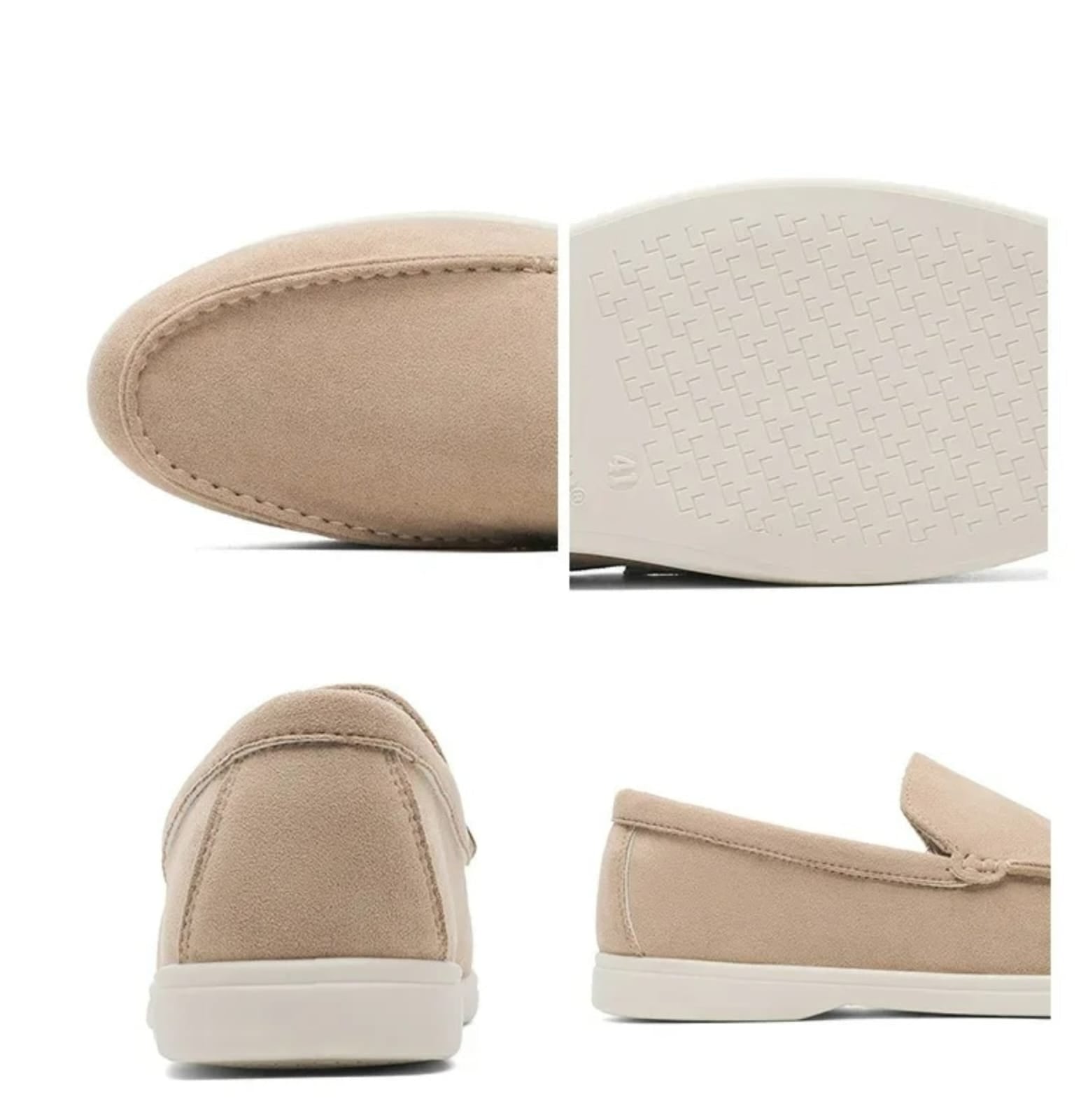 Slip On Masculino Premium Bege | Driving Shoe em Couro Full-Grain | BOLDMAN