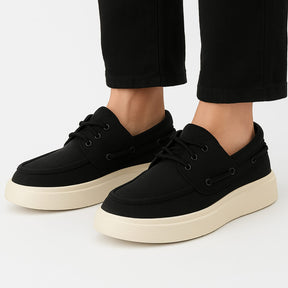 Loafer de Camurça Preto | Elegância Atemporal e Conforto | BOLDMAN