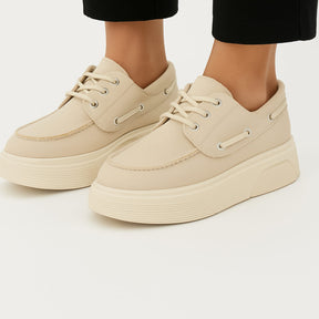 Loafer de Camurça Bege | Elegância Atemporal e Conforto | BOLDMAN