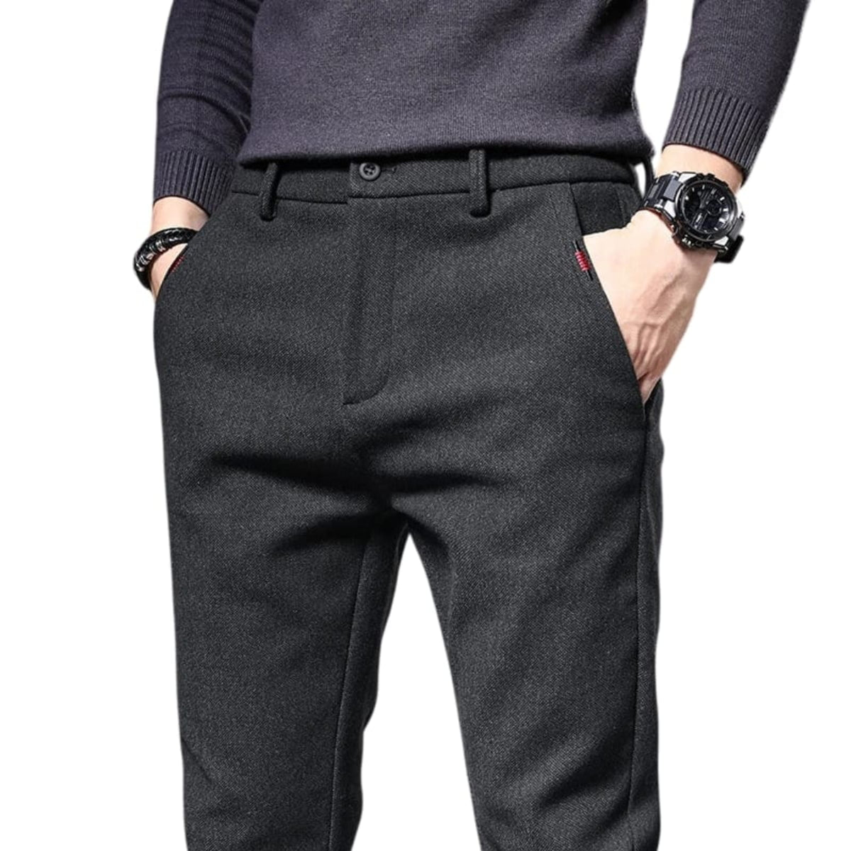 Calça Casual Masculina Slim Outono/Inverno Versátil – BOLDMAN
