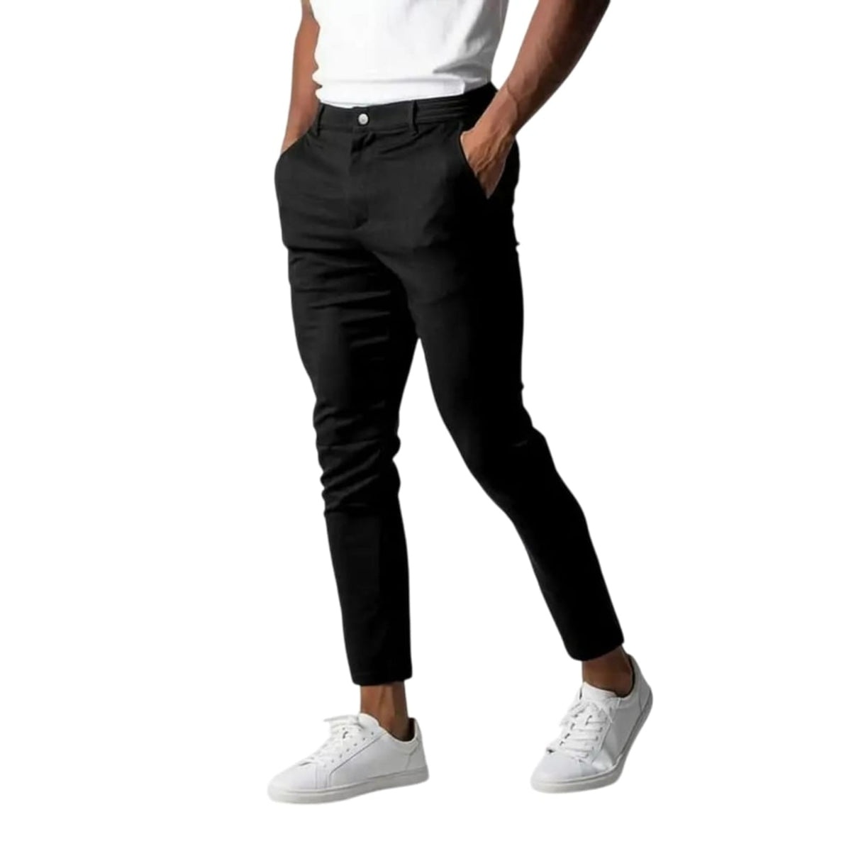 Calça Social Slim Fit Masculina | Cós Elástico | BOLDMAN