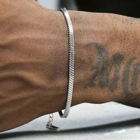 Pulseira Masculina em Aço Inoxidável | Corrente Snake Chain | BOLDMAN