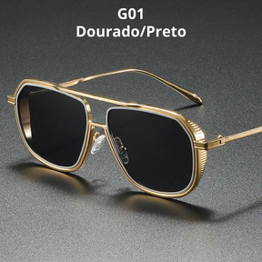Óculos de Sol Masculino Vintage | Proteção UV e Estilo Retrô | BOLDMAN